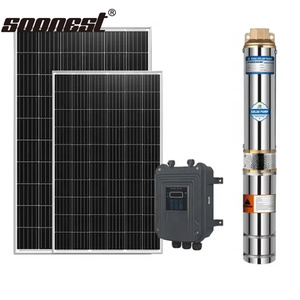 Hybrid Solar Water <b>Pump</b> Controller Transfer Deep Well <b>Submersible</b> for Farm Garden Motorcycle Solar Powered According to Power So - Product Image 5