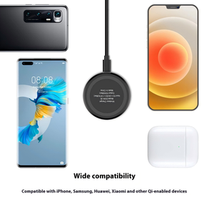 Cargador Inalámbrico Mini <span class=keywords><strong>de</strong></span> 15W, QC2.0 5V/2A, Localizador <span class=keywords><strong>de</strong></span> Tarjetas Inteligente con Protección OTP, Multifuncional para Teléfono - Product Image 5