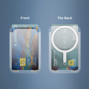 Porte-cartes magnétique transparent robuste pour iPhone 16 17 18 Pro Max, étui coulissant transparent avec fente pour cartes, cadeau promotionnel - Product Image 5