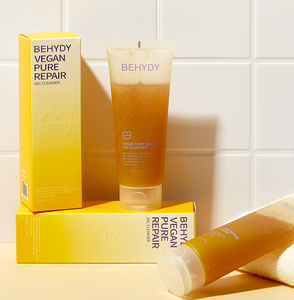 เจลล้างหน้าวีแกน BEHYDY 2-in-1 สำหรับรักษาสิว ล้างเครื่องสำอางกันน้ำ ทำความสะอาดรูขุมขนอย่างล้ำลึก ผสมสารสกัดจากลูกพลัมและลูกแพร์ - Product Image 3