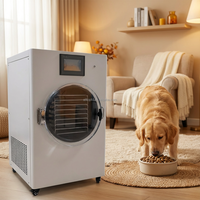 0.6 Olie Gratis Sen Ova 10Kg 12Kg 8 Plank Mini Kleine Huis Lyofilisator Fruit Food Freeze Droger Machine Voor Snoep