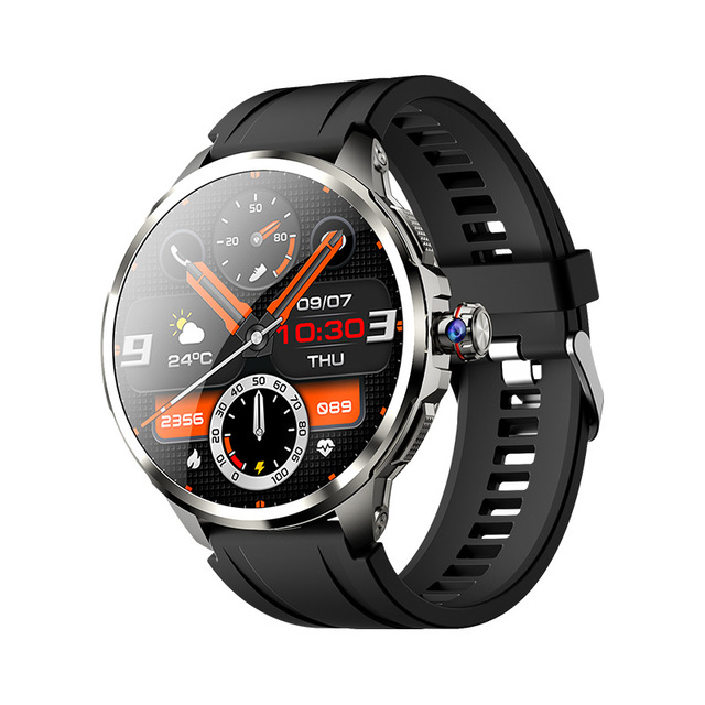 GSM Smartwatch Card Phone Watch Rotating Photo Heart Rate Blood Pressure NFC Access Control Silicone Band H99