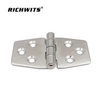 Nouvelle Charnière Trapézoïdale à Six Trous en Acier Inoxydable 316 304 par Électrolyse pour Armoire de Commande Industrielle