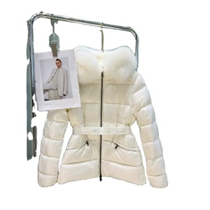 Nouvelle veste d'hiver pour femmes 2026M, en duvet de luxe haut de gamme, à capuche en fourrure moelleuse, imperméable, adaptée aux hommes et aux femmes - Product Image 4