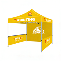 Tente d'ombrage personnalisée toutes saisons, impression haute définition, couleurs vives, résistante au vent, pour stand de salon professionnel TongJie US Warehouse