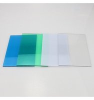 Plaque en polycarbonate solide haute épaisseur, protégée contre les UV, anti-impact, multicolores, pour la construction de toitures de serres agricoles