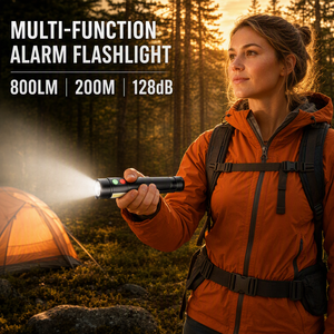 WOSEN 10W Strong <b>Light</b> LED With 128dB buzzer Alarm For Emergency distress outdoor camping COB Magnetic Safety LED Flashlight - Product Image 3