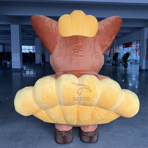 Fábrica 2m/2,6 m inflable Alola Vulpix Pokemoned mascota disfraz para adultos eventos Walking Show Pokemones traje - Product Image 2