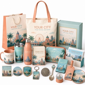 Set de Regalo de Recuerdos de Ciudad Personalizados, Colección de Recuerdos de Viaje con Bolsa de Mano, Taza, Cuaderno y Llavero - Product Image 1