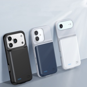 Coque de téléphone TPU avec batterie externe intégrée et clip dorsal en caoutchouc souple pour <span class=keywords><strong>iPhone</strong></span> 17 Pro Max/17 Pro - Product Image 2