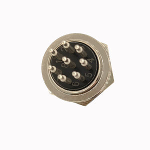 עיבוד שבבי סיכה מוצק דרך חור Gx16 8pin עם לוח pcb מצופה כסף pcb לוח זרוע m16 8p נקבה שקע - Product Image 4