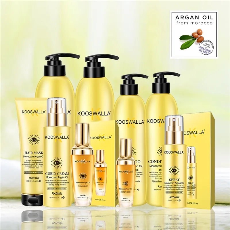 Yüksek kaliteli bitkisel Argan yağı şampuan kıvırcık saçlar için