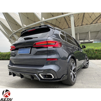 Kit aéronautique X5 Style Knight, Look noir brillant, carbone, pour BMW X5 G05 m-tech