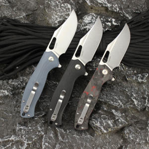 GT-T0050 منفذ بيع المصنع سكين قابل للطي للاستخدام الخارجي بمقبض من ألياف الكربون/G10 سكين تكتيكي من Tunafire - Product Image 2