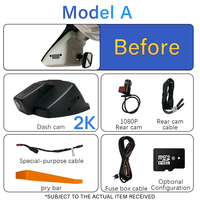 Caméra embarquée 4G HOLROADX Plug & Play pour JEEP Renegade, enregistreur vidéo double objectif, mode stationnement 24H, DVR, boîte noire Plug & Play 2015-2024