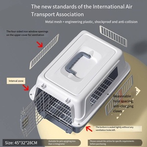 Portable compagnie aérienne approuvé chenil <span class=keywords><strong>pour</strong></span> animaux de compagnie chats voyage Cage <span class=keywords><strong>voiture</strong></span> voyage vétérinaire visite chiens transporteur caisse extérieur chenil <span class=keywords><strong>chien</strong></span> transporteur - Product Image 4