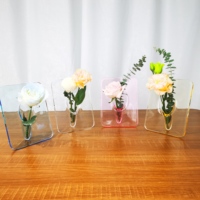 Vase créatif en forme de cadre pour arrangement floral hydroponique, décoration haut de gamme pour bureau et maison, cadeaux de pendaison de crémaillère