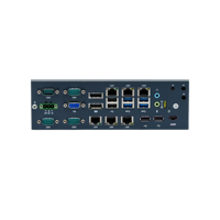 PC industriel embarqué Linkleaps, processeur Core i3/i5/i7/i9 de 6e à 9e génération, 6 ports GbE LAN, 2 ports COM, triple écran, en stock