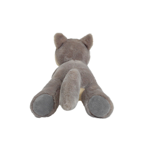 Peluche Realistico di Lupo Grigio Personalizzato, Morbido Cuscino a Forma di Lupo per Bambini, Pupazzo di Peluche Animale per la Vendita all'Ingrosso - Product Image 4