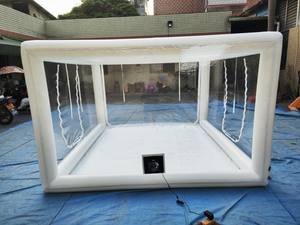 Grand abri de moto en PVC blanc tente de stockage de couverture de hangar fort garage sûr, tente de couverture d'hiver de moto - Product Image 2