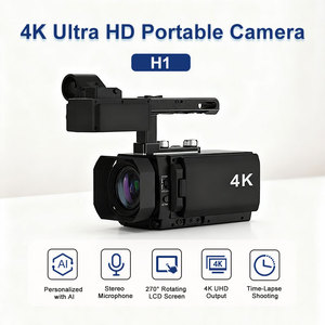 4K Ultra HD กล้องวงจรปิดแบบพกพา DC0700 <span class=keywords><strong>H1</strong></span>กับ30x ซูมออปติคอล1/1.8 "CMOS หน้าจอสัมผัสพลิก5นิ้ว - Product Image 2