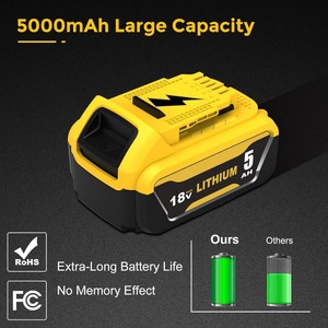 DeWalt Elektrikli El Aletleri için 18V 3Ah 4Ah 5Ah 6Ah Pil Değiştirmeleri, BMS'li 18V Li-ion Pil, 18V 20V Lityum Pil - Product Image 6