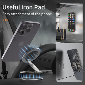 Pour support de téléphone magnétique Double face béquille poignée magnétique pour iPhone pour Samsung pour Huawei pour Xiaomi support de support - Product Image 5