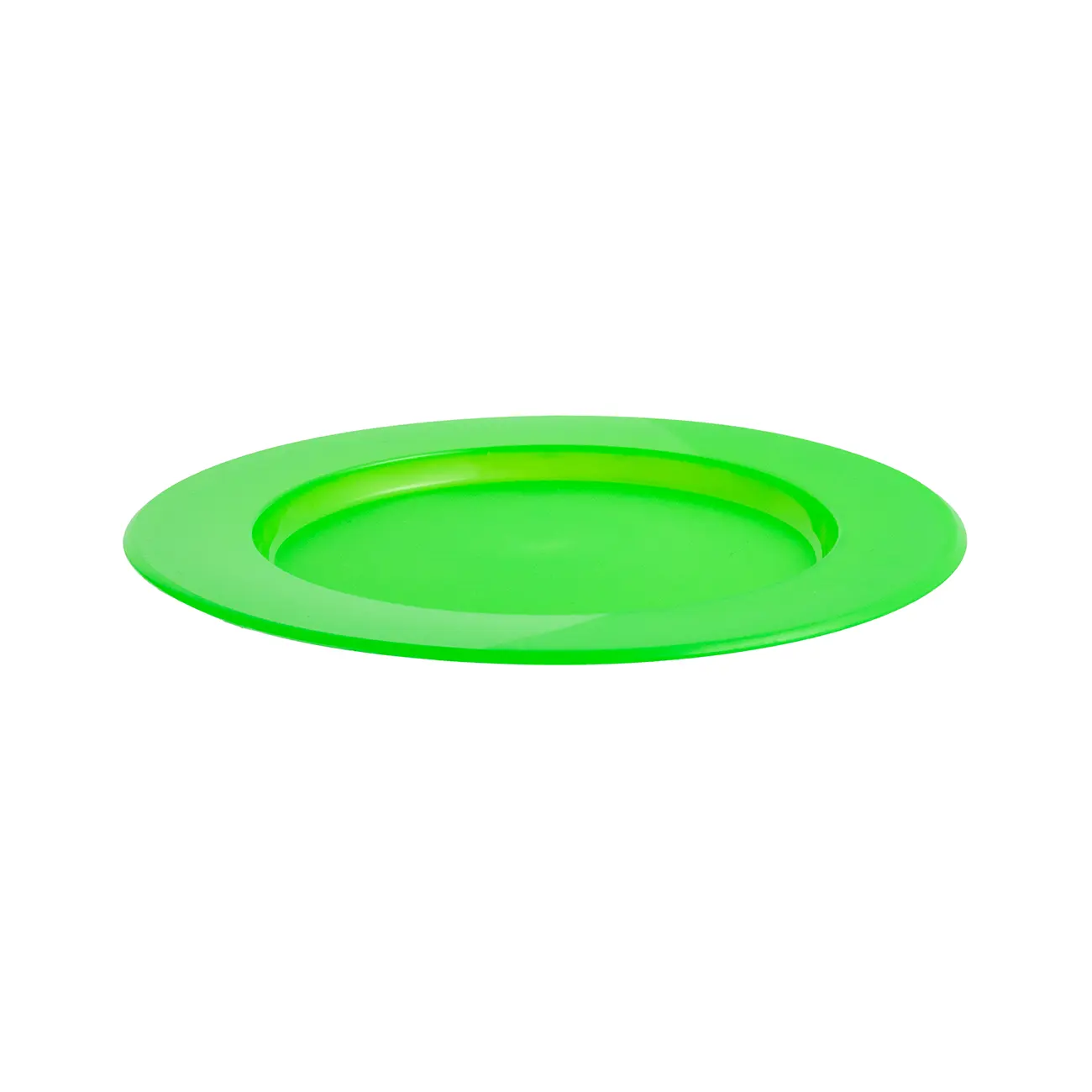 BPA 무료 플라스틱 다채로운 접시 이탈리아에서 만든 녹색 플랫 접시