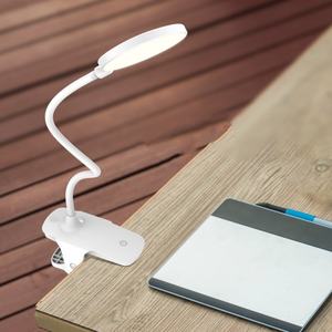 Lampe de lecture LED moderne à pince de chevet, rechargeable par USB, style nordique européen, pour bureau et chevet - Product Image 5