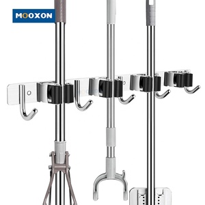 Amazon Heavy Duty Storage Rack Hook Bath Kitchen Garden Black Wall Mount Stainless Steel Tool Hanger Organizer Broom Mop Holder