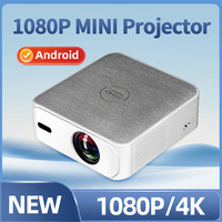 Projecteur CRT intelligent Full HD 3D portable T30 neuf 1080p pour cinéma maison, 400 lumens ANSI intégrés, approvisionnement direct usine transfrontalier