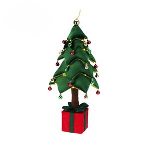 Árbol de tela con 25 luces LED y bolas, 25x25cm, altura 70cm - Product Image 1