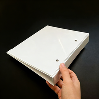 Carpeta de anillas con 2 orificios en D, tamaño A5, con cubierta rígida de PVC y mecanismo de palanca, caja archivadora impresa, color personalizado