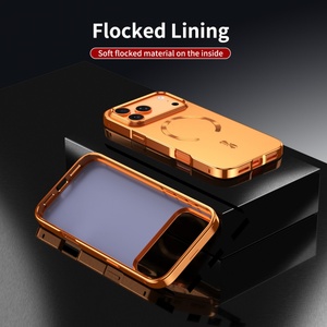 Coques de téléphone portable magnétiques personnalisées avec panneau arrière mat pour iPhone 18 17 15 16 Pro Max 17 Air, cadre en métal aluminium, protection antichoc - Product Image 5