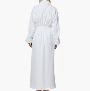 Accappatoio <span class=keywords><strong>Kimono</strong></span> in Puro Cotone Personalizzato per Donne, Basso MOQ, Camicie da Notte, Taglie Forti, Accappatoio <span class=keywords><strong>Bianco</strong></span> in Tessuto Spugna - Product Image 4