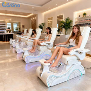 Sillón de Pedicura Profesional de Lujo sin Tuberías con Masaje para Salón de Belleza - Product Image 1