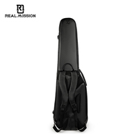 Muses-B Sac en cuir de haute qualité pour guitare électrique avec sac de basse étanche rembourré pour le rangement des instruments