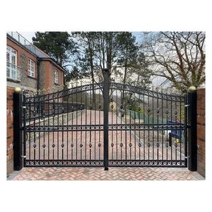 Ace, la más nueva puerta abatible doble de hierro forjado, diseño de puerta de parrilla Interior de hierro forjado, <span class=keywords><strong>bisagra</strong></span> de diseño de puerta principal de hierro forjado - Product Image 4