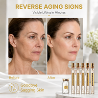 Sérum de collagène en fils tenseurs instantanés anti-rides, kit de fils protéiques solubles, remplisseur facial absorbable, sérum peptide 24K