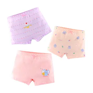 Wholesale Cute Children's Underwear Set for Ages 3-15 Little Kids Play Shorts Baby Girl Panties Animal Prints Boxers Allowed