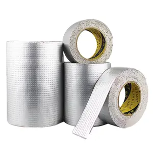 Hoge Kwaliteit Aluminiumfolie Butyl Rubber 80 Micron Koper Aluminiumfolie Waterdicht Butyl Tape Copolymeer Gecoat Aluminium Tape