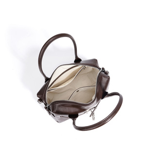 Bolso de Hombro Cruzado de Piel Genuina con Cierre de Cremallera y Bloqueo, Color Sólido, Moda Urbana de Primavera 2026, para Trabajo y Viajes - Product Image 3