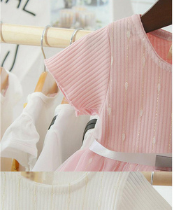 Robes pour filles de style coréen, mode décontractée, dentelle florale, robe pour bébé et enfant - Product Image 4