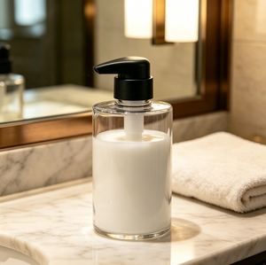 33/410 Matte Plastic Lotion Pump 4.5ml Output Screw Lock <b>Dispenser</b> For <b>Shampoo</b> Body Wash Cosmetic <b>Bottle</b> Custom Color Available - Product Image 3