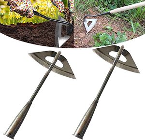 Houe creuse à long manche en acier trempé, durable, OEM, pour <span class=keywords><strong>jardinage</strong></span>, désherbage, pelle à neige, outil <span class=keywords><strong>de</strong></span> <span class=keywords><strong>jardinage</strong></span> portable noir pour potager - Product Image 2