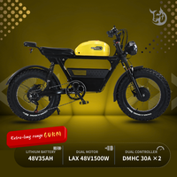 Bicicleta Eléctrica Retro con Llantas Gruesas Diton Tank 300, Motor de 48V 3000W, Batería de 35Ah, Bicicleta Eléctrica Todoterreno de 20 Pulgadas