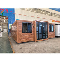 Vente directe d'usine - Maison conteneur extensible à énergie solaire avec 2 ou 3 chambres