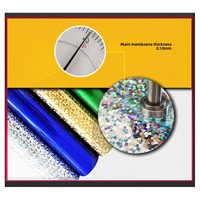 Rouleaux de vinyle thermocollant PET HTV métallisé en gros pour T-shirts, autocollants holographiques réfléchissants arc-en-ciel à repasser