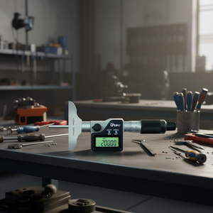 Take Digital Depth <b>Micrometer</b> 0-25mm 0.001mm Resolution IP65 Waterproof - Product Image 3