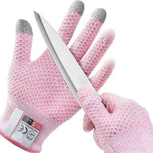 Gants anti-coupure pour écran tactile, motif ananas, manipulation du verre, EN388/ANSI Niveau 5, antidérapants, résistants à l'usure, fibre HPPE - Product Image 5